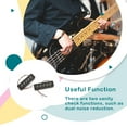 thumbnail image 3 of Baohd 2Pcs Double Noise Reduction Pickups Metal Professional Durable Electric Guitar Bass Pickup Kits Musical, 3 of 6