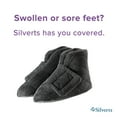 thumbnail image 5 of Silverts Adaptive Slipper Booties for Women - Black, XS, Extra Wide, 1 Ct, 5 of 8