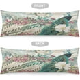 thumbnail image 3 of Vintage Colorful Peacock Chinese Style Floral Theme Body Pillow Cover Soft Long Pillow Case Protector with Zipper Large Cushion Covers Farmhouse Decorative Bedding for Couch,Sofa,Home Gifts 20"X54", 3 of 6