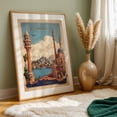 thumbnail image 6 of Istanbul in Vintage: A Journey Through Time - İstanbul Türkiye Illustration Travel Poster Vintage Poster City Architecture Harbor Scenic Retro Unframed Wall Art Print 4 x 6 inches, 6 of 60