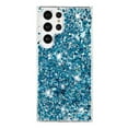 thumbnail image 2 of For Samsung Galaxy S23 Ultra Case,Cute Glitter Bling Twinkle Stardust with Drop Protection Shockproof Soft TPU Slim Flexible Phone Case Girls/Women Protective case for Samsung Galaxy S23 Ultra,Blue, 2 of 6