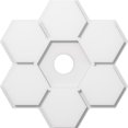 thumbnail image 1 of Ekena Millwork CMP20DY-03000 20 in. OD x 3 in. ID Square Daisy Architectural Grade PVC Contemporary Ceiling Medallion, 1 of 1