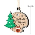 thumbnail image 6 of Dserfhy Xmas Countdown Sign Wooden Days Until Christmas Ornament Rustic Hanging Advent Calendar for Mantel Christmas Tree Decoration, 6 of 8
