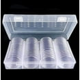 thumbnail image 3 of Silver Coin Storage Container 40mm for Coin Collector Pack of 60, 3 of 5