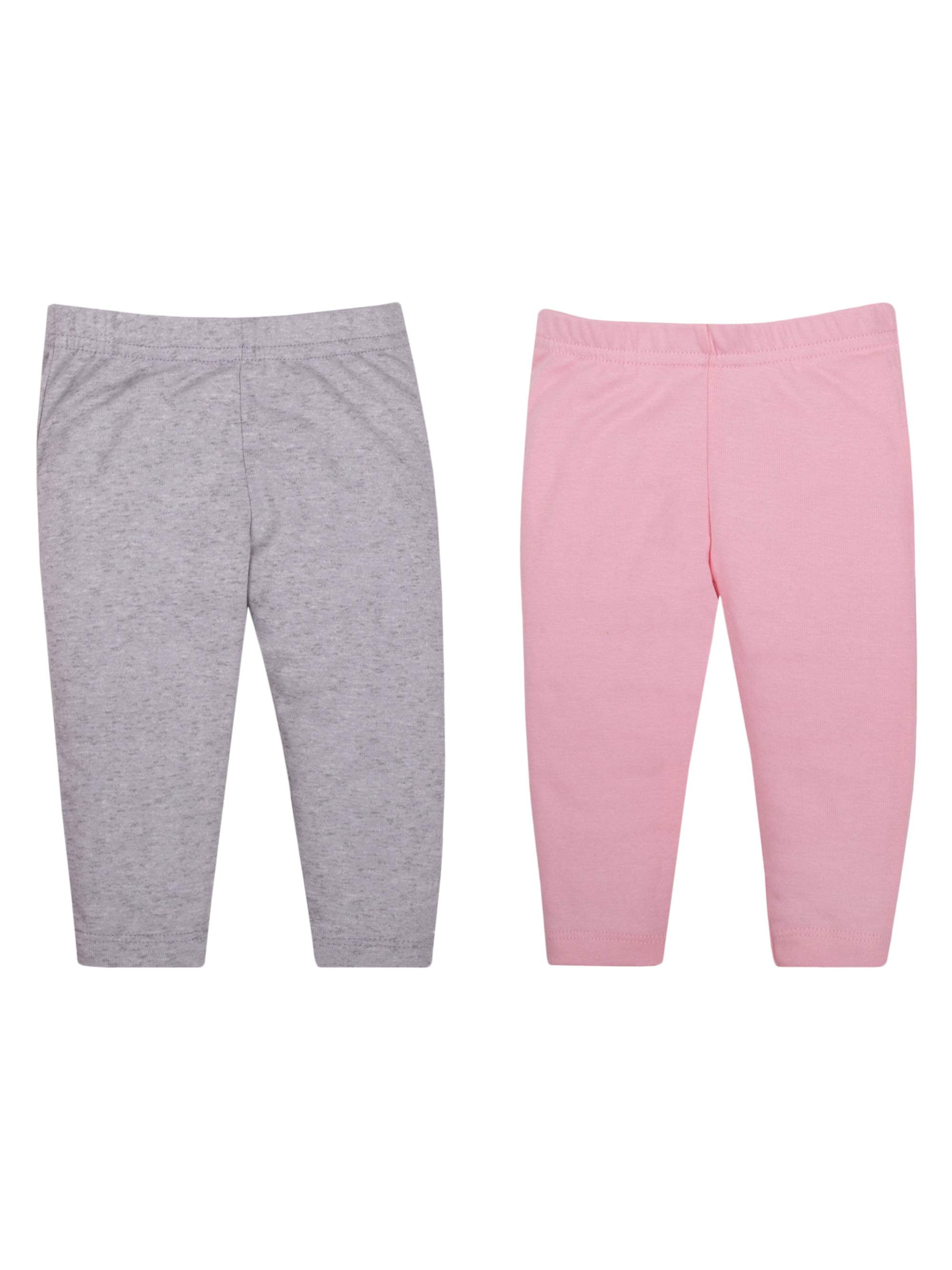 Little Star Organic Little Star Organic Baby Girls Knit Leggings, 2