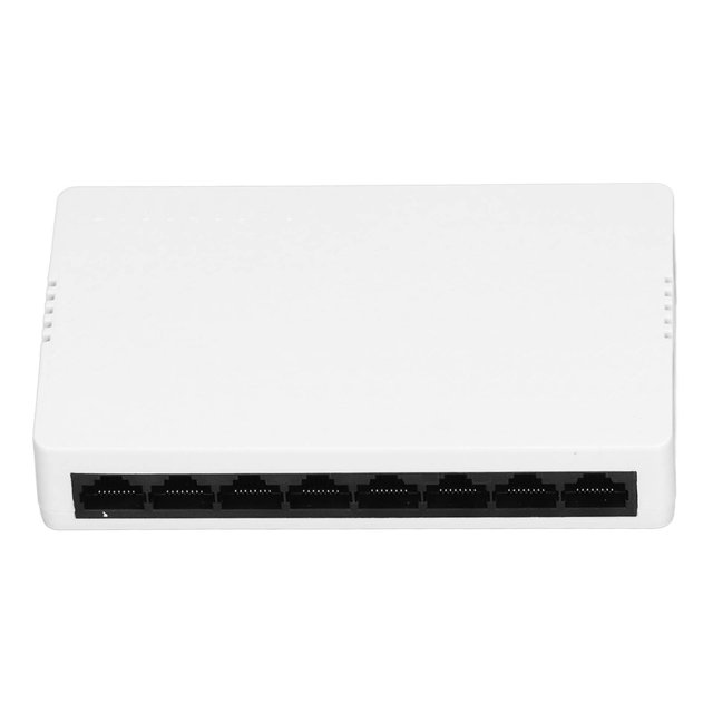 Conmutador de red ANGGREK de Fibra Ethernet 8 puertos Alta Velocidad 100-240 V Para oficina