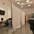 thumbnail image 6 of RoomDividersNow Premium Heavyweight Freestanding Room Divider Kit - Medium, 8ft Tall x 12ft 6in - 25ft Wide (Natural White), 6 of 6