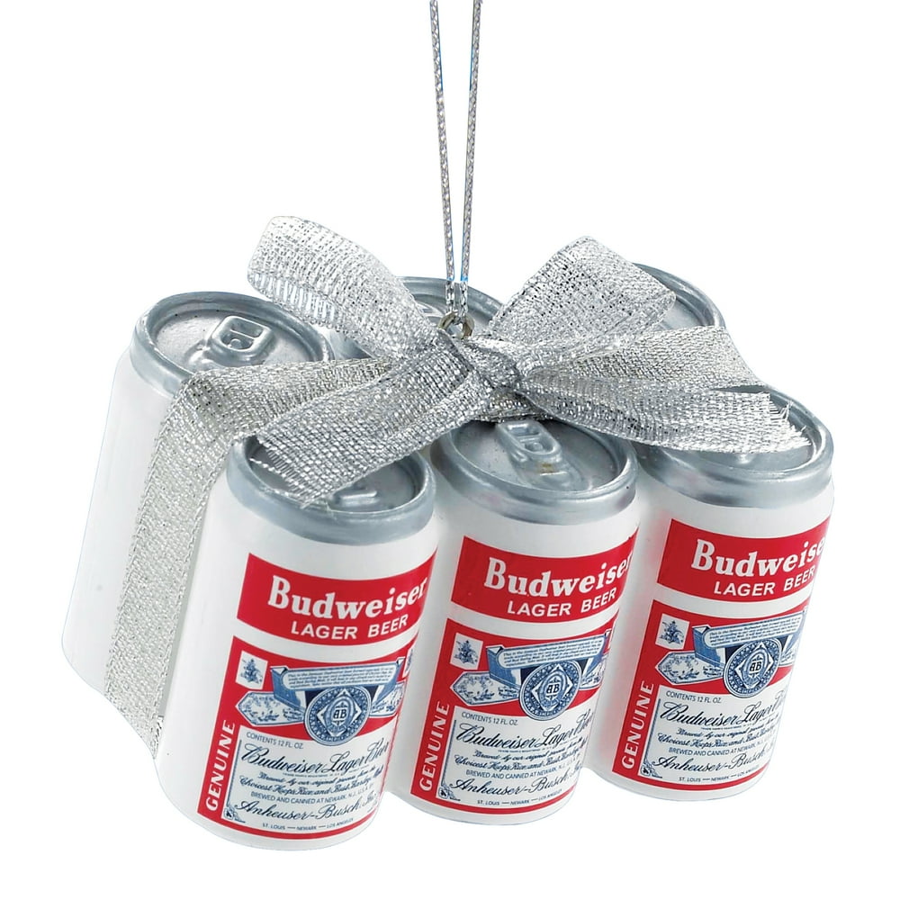 Budweiser 6-Pack Beer Cans Christmas Tree Ornament - Walmart.com