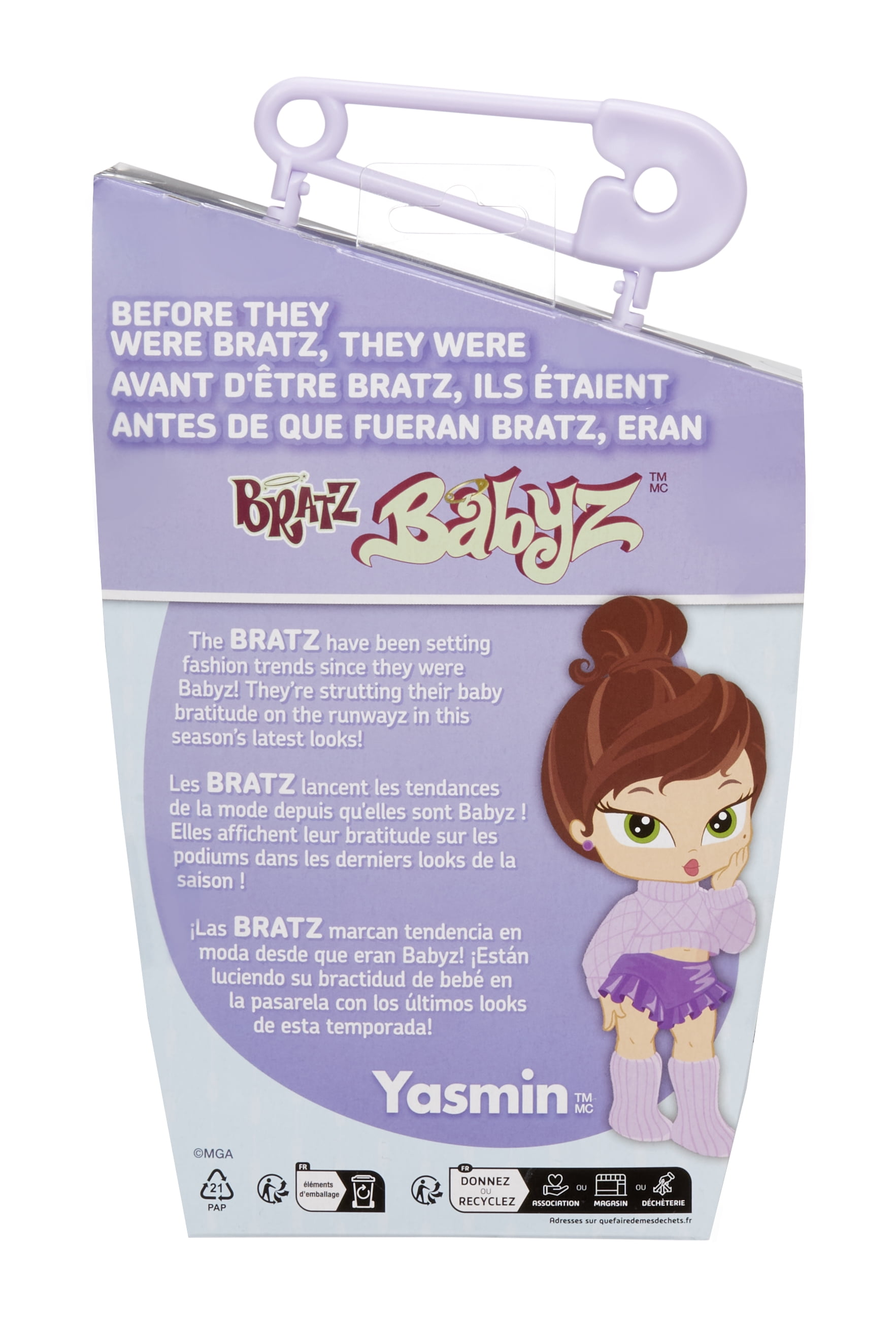 Bratz Babyz Runwayz Yasmin Collectible Fashion Doll with Real Fashions