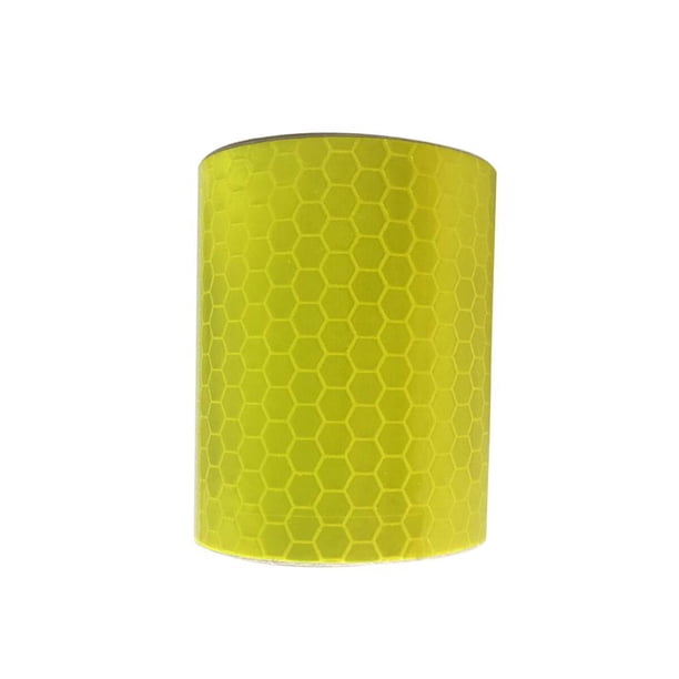Scienceny Pegatinas de coche de y 50mm, cinta Reflector de tela reflectante de nido de abeja, cinta reflectante, película de cristal para Herramientas de reparación de automóviles amarillo