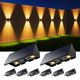 thumbnail image 1 of Luces solares de pared Roopure para exteriores, paquete de 8 unidades, blanco cálido, IP65, 1 of 8