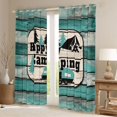 thumbnail image 2 of Erosebridal Teens Rustic RV Car Blackout Curtains Set of 2 (52x84 Each),Boys Girls Happy Camping Window Curtains,Super Cozy Room Decor, 2 of 6