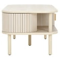 thumbnail image 4 of SAFAVIEH Tealla Modern 2 Door Wood Coffee Table, Bleached White/Gold, 4 of 10