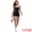 Black, variant on DARING DIVA Colorblock Workout Square Neck Tank Shaper Shorts Leotard M Blue
