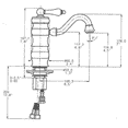 thumbnail image 2 of Whitehaus WHVEG3-1095-BN Vintage Iii Bathroom Faucet - Nickel, 2 of 2