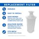 thumbnail image 3 of Juego de 2 filtros de agua de repuesto compatibles con jarras de agua estándar Brita, 3 of 5