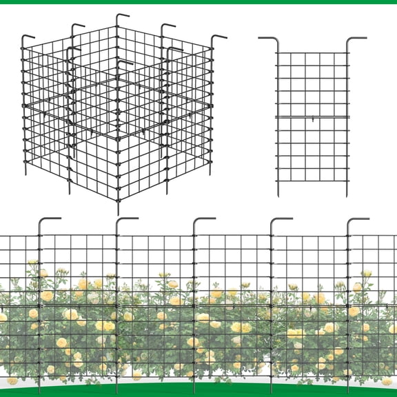 Animal Barrier Fence, Rustproof Metal Garden Fencing for Protecting Flowers Plants Vegetables from Small Medium Animals, Versatile Design for Lawn, Garden, Home