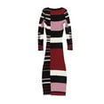 thumbnail image 2 of bar III Womens Striped Sweater Dress, Multicoloured, Large, 2 of 2