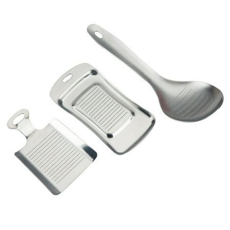 

3pcs Kitchen Gadget Stainless Steel Garlic Press Garlic Crusher for Home Restaurant Hotel (Sqaure Shape + Spoon Shape + Rectangular Shape Silver)