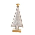 thumbnail image 4 of de Navidad Miniatura Decorativo Figurilla de Navidad Mesa Centro Ornamental con Estrella Superior de Fieltro Y Madera Adecuado para Regalo 95 x 4 x 22 cm, 4 of 8