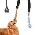 thumbnail image 2 of Perro al aire libre Colgando Juguete Puerta Colgando Tug Juguete Tether Negro Yuyangstore Tire de la bola de la cuerda, 2 of 8