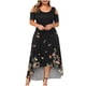 thumbnail image 1 of Moda mujer verano casual manga corta fuera del hombro vestido estampado Fridja  qw2158, 1 of 1