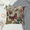 thumbnail image 2 of Floral and Plants Throw Pillow Cushion Cover Butterfly on Beautiful Flower Pillow Case Decorative Square Accent Pillow Case, 2 of 5