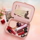 thumbnail image 4 of Organizador de maquillaje Aveniee XL transparente de doble capa rosa para mujer, 4 of 7