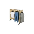 thumbnail image 2 of Maple Metal Framed Rolling Slatwall Gondolas without shelves  50"W x 53" H overall, 2 of 2