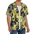 thumbnail image 4 of Fotbe Orchids Flowers print Short Sleeve Button Down Shirts for Men Casual Summer Beach Wrinkle Free Shirt-4X-Large, 4 of 7