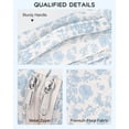 thumbnail image 3 of Bolsa de maquillaje de viaje Relavel Small Floral con compartimento para brochas, 3 of 7
