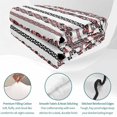 thumbnail image 4 of Quilts King Size Bedding Set, Red Vintage Boho Lightweight Quilted Comforter, Farmhouse Ethnic Tribe Classic Soft Reversible Bedspread Coverlet with Pillow Covers for All Season, 96" x 106", 4 of 9