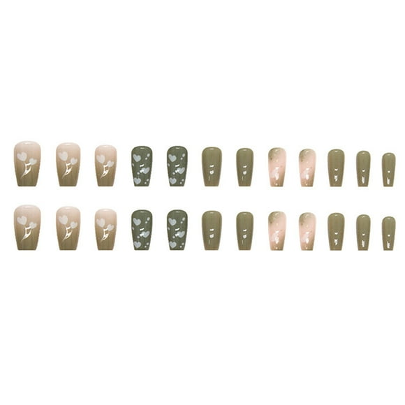 DHARMONAL Wearable Nail Mesh Inclined French Temperament Gentle on Long Acrylic Nails on French Tip Nails Clear Tips for Acrylic Nails Coffin Clear Nail Tips Coffin Long Nails Stuff
