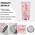 thumbnail image 6 of Butterfly Gifts for Women Pink Butterfly Tumbler Gifts for Mother's Day Christmas Birthday Best Butterfly Gift Ideas for Girls Mom Daughter Wife-20oz Stainless Steel Butterfly Coffee Mug Cup, 6 of 6