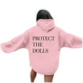 thumbnail image 3 of Women's Fashion Printed Hoodie Soft Comfortable Pullover Streetwear Sweatshirt With Pocket For Casual Wear, 3 of 7