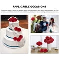 thumbnail image 5 of Nvzi 50 piezas de flores artificiales, rosas de espuma artificiales de tacto real, decoración DIY para bodas, damas de honor, centros de mesa para ramos de novia, fiestas (50, blancas), 5 of 5