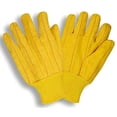 thumbnail image 2 of 12-Pack of Cordova 2318 Yellow Full Chore Work Gloves, Quilted, Yellow Knit Wrist, Large, 2 of 3