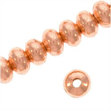 Bright Copper Bead - Bright Copper Plated Rondelle Beads 3x2mm (144)
