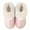 Pink, variant on Womens Slipper Memory Foam Fluffy Soft Warm Slip On House Slippers,Anti-Skid Cozy Plush for Indoor Outdoor(Khaki)