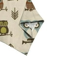 thumbnail image 5 of CLOOCL Retro Shirts for Women Owl Pattern Printed Blouse Mid Sleeve Tee Tops Plus Size, 5 of 6