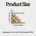thumbnail image 5 of 4PCS Triangle Metal Furniture Legs, Modern Style Steel Furniture Feet DIY Replacement For Sofa, Coffee Table, Cabinet, Cupboard, Chair, End Table -15cm 6inch-brushed gold, 5 of 5