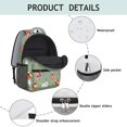 thumbnail image 4 of Pomeranian and Flowers Backpack for School, Cute School Bag with Adjustable Shoulder Straps and Padded Back, 15.3"x11"x6.7", 4 of 5