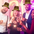 thumbnail image 3 of Windy City Novelties Black & Gold Happy New Year’s Plastic Top Hat – 2026 New Year’s Eve Party Hat for Adults, Celebrations & Countdown Events, 3 of 4