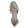 thumbnail image 6 of Badgley Mischka Girls Dress Shoes (Little Kids, Sizes 11–4), Rose Gold, Size: 3, 6 of 7
