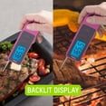thumbnail image 4 of TruTemp Compact Battery Powered Digital Folding Meat Thermometer with Carabiner Clip, Pink, 4 of 8