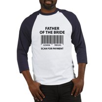 CafePress - Father Of The Bride Baseball Jersey - Cotton Baseball Jersey, 3/4 Raglan Sleeve Shirt