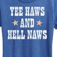thumbnail image 3 of Instant Message - Yee Haws Hell Naws - Women's Short Sleeve Graphic T-Shirt, 3 of 7