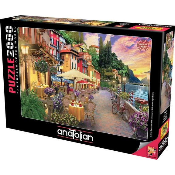 Anatolian Puzzle - Lake Como, 2000 Piece Jigsaw Puzzle, Code: 3944, Multicolor