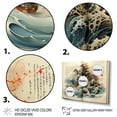 thumbnail image 3 of Designart "Contemplative Calligraphy Asian beauty" Asian Metal Wall Décor Set, 3 of 5