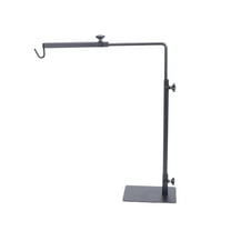FOLOYORI 1Set Iron Light Stand for Standing Reptile Lamp 60x12x10cm Black